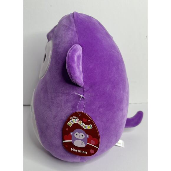 Squishmallows 2024 Valentines Hartman the Purple Monkey 11” - Picture 3 of 9